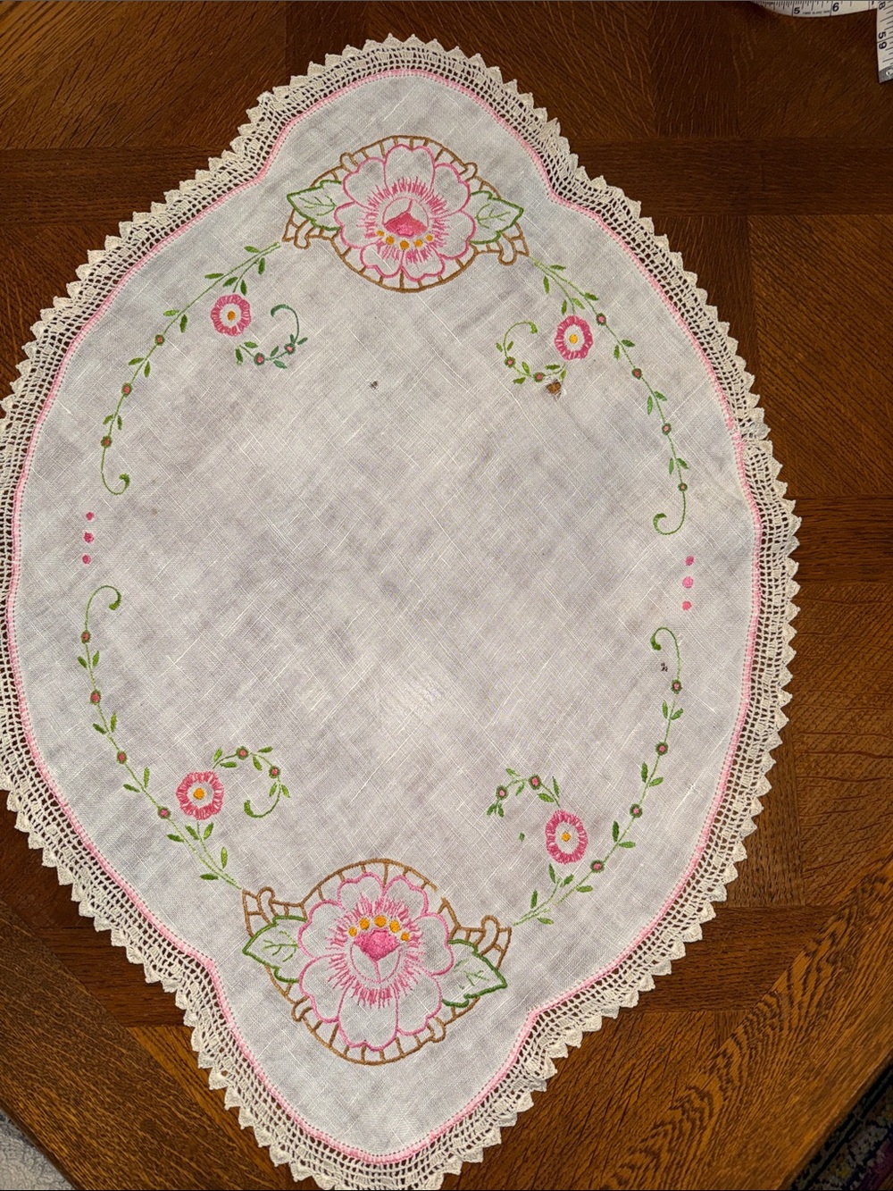 Antique linen doily